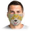 Заказать маски в Москве. Маска лицевая Радостный Корги Фил от mrs-snit@yandex.ru - готовые дизайны и нанесение принтов.