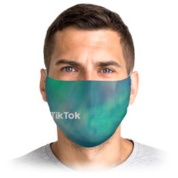 Заказать маски в Москве. Маска лицевая Tik Tok от THE_NISE  - готовые дизайны и нанесение принтов.