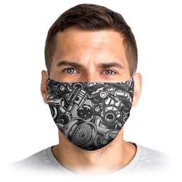 Заказать маски в Москве. Маска лицевая Turbo Mask от Nalla - готовые дизайны и нанесение принтов.