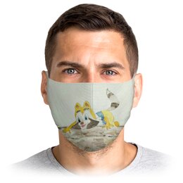 Заказать маски в Москве. Маска лицевая Крошка от mrs-snit@yandex.ru - готовые дизайны и нанесение принтов.