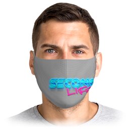 Заказать маски в Москве. Маска лицевая Second Life (вторая жизнь) от Дана Столыпина - готовые дизайны и нанесение принтов.