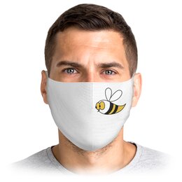 Заказать маски в Москве. Маска лицевая Пчела от axenova-n@yandex.ru - готовые дизайны и нанесение принтов.