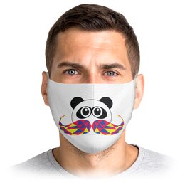 Заказать маски в Москве. Маска лицевая ПандПанд от mimiart  - готовые дизайны и нанесение принтов.