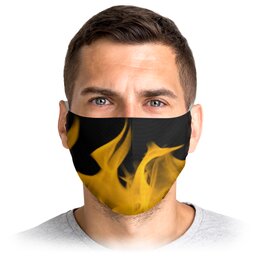 Заказать маски в Москве. Маска лицевая Огонь от THE_NISE  - готовые дизайны и нанесение принтов.