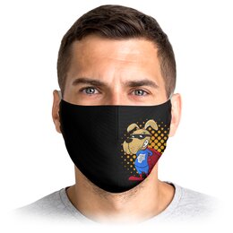Заказать маски в Москве. Маска лицевая Супергерой  от T-shirt print  - готовые дизайны и нанесение принтов.