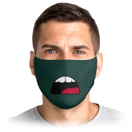 Заказать маски в Москве. Маска лицевая Удивленный рот от Ира Даненко - готовые дизайны и нанесение принтов.