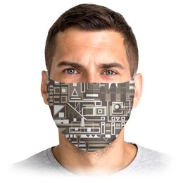 Заказать маски в Москве. Маска лицевая Индустрия от Vadim Koval - готовые дизайны и нанесение принтов.