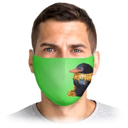 Заказать маски в Москве. Маска лицевая Нюхлер от T-shirt print  - готовые дизайны и нанесение принтов.