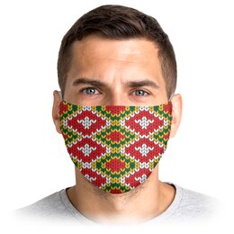 Заказать маски в Москве. Маска лицевая Уютное вязание от IrinkaArt  - готовые дизайны и нанесение принтов.
