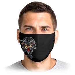 Заказать маски в Москве. Маска лицевая Пантера от T-shirt print  - готовые дизайны и нанесение принтов.
