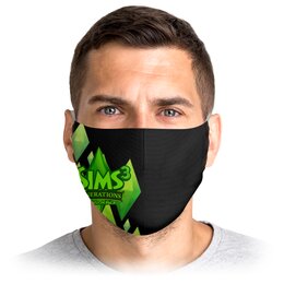 Заказать маски в Москве. Маска лицевая The Sims 3  от THE_NISE  - готовые дизайны и нанесение принтов.