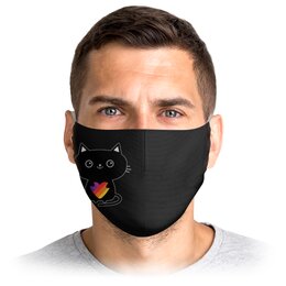 Заказать маски в Москве. Маска лицевая МАСКА LIKEE от weeert - готовые дизайны и нанесение принтов.