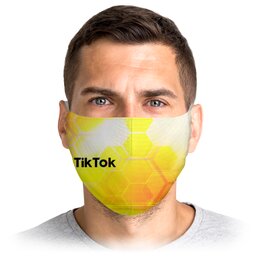 Заказать маски в Москве. Маска лицевая Tik Tok от THE_NISE  - готовые дизайны и нанесение принтов.