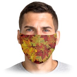 Заказать маски в Москве. Маска лицевая Осень  от T-shirt print  - готовые дизайны и нанесение принтов.