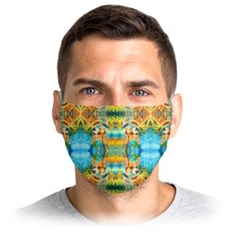 Заказать маски в Москве. Маска лицевая Корги  от T-shirt print  - готовые дизайны и нанесение принтов.
