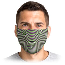 Заказать маски в Москве. Маска лицевая Глаза на маске от Triponautica - готовые дизайны и нанесение принтов.