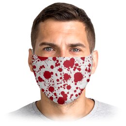 Заказать маски в Москве. Маска лицевая Кровавая маска от Leichenwagen - готовые дизайны и нанесение принтов.