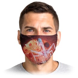 Заказать маски в Москве. Маска лицевая Virus от Дана Столыпина - готовые дизайны и нанесение принтов.