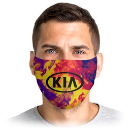 Заказать маски в Москве. Маска лицевая Авто KIA от THE_NISE  - готовые дизайны и нанесение принтов.