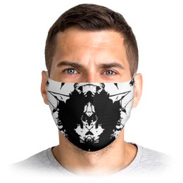 Заказать маски в Москве. Маска лицевая Роршах от scoopysmith - готовые дизайны и нанесение принтов.