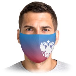 Заказать маски в Москве. Маска лицевая Герб России от THE_NISE  - готовые дизайны и нанесение принтов.