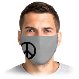 Заказать маски в Москве. Маска лицевая Символ мира от THE_NISE  - готовые дизайны и нанесение принтов.