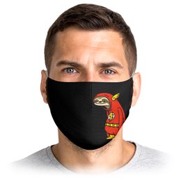 Заказать маски в Москве. Маска лицевая Ленивец    от T-shirt print  - готовые дизайны и нанесение принтов.
