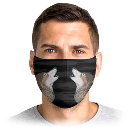 Заказать маски в Москве. Маска лицевая ВОЛК  от balden - готовые дизайны и нанесение принтов.