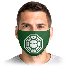 Заказать маски в Москве. Маска лицевая DHARMA от YellowCloverShop - готовые дизайны и нанесение принтов.