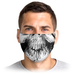 Заказать маски в Москве. Маска лицевая Череп от BAD OWL - готовые дизайны и нанесение принтов.
