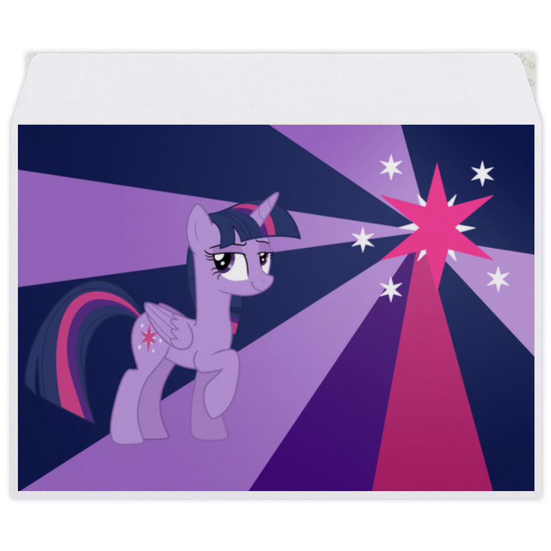 Printio Конверт средний С5 Twilight sparkle color line