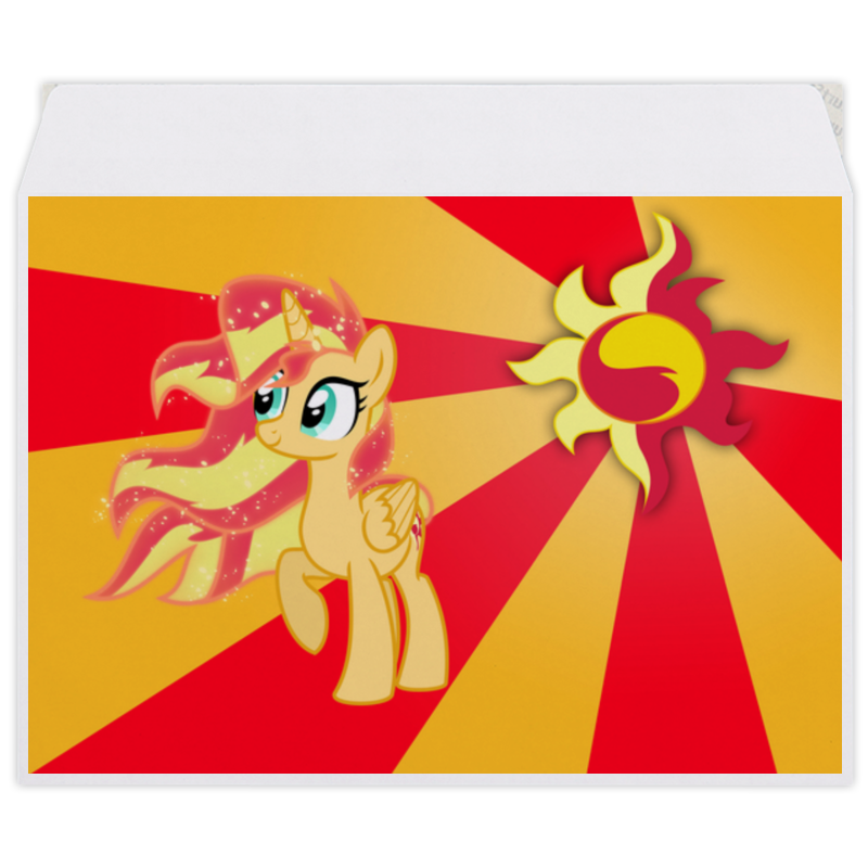 Printio Конверт средний С5 Sunset shimmer color line printio холст 20×30 sunset shimmer color line