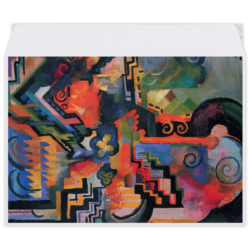 Printio Конверт средний С5 Цветовая композиция (август маке) printio коврик для мышки цветовая композиция август маке