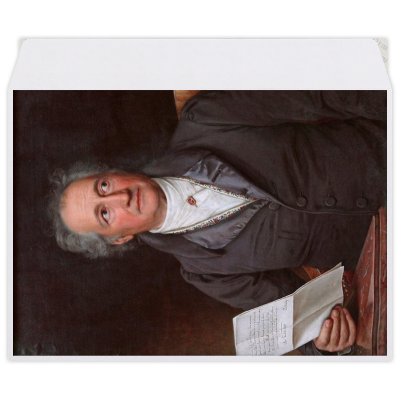 Printio Конверт средний С5 Портрет иоганна гёте (кисти карла штилера) printio блокнот портрет иоганна гёте кисти карла штилера