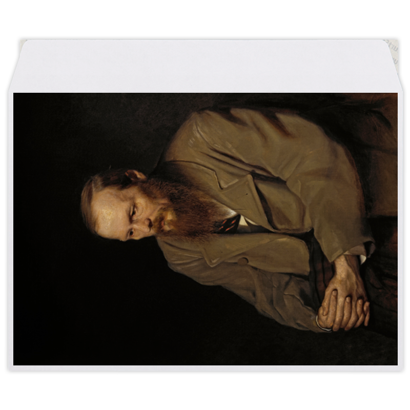 Printio Конверт средний С5 Портрет федора михайловича достоевского алленова екатерина перов