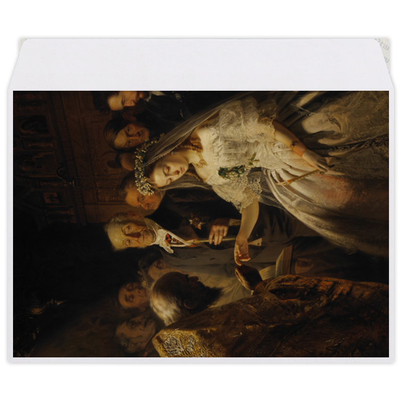 Printio Конверт средний С5 Неравный брак (картина пукирева) printio пазл 43 5×31 4 см 408 элементов неравный брак картина пукирева