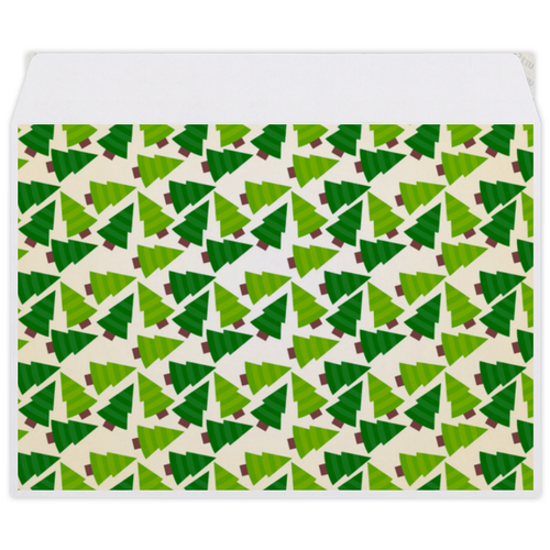 Заказать конверт в Москве. Конверт средний С5 Елки  от FireFoxa - готовые дизайны и нанесение принтов.