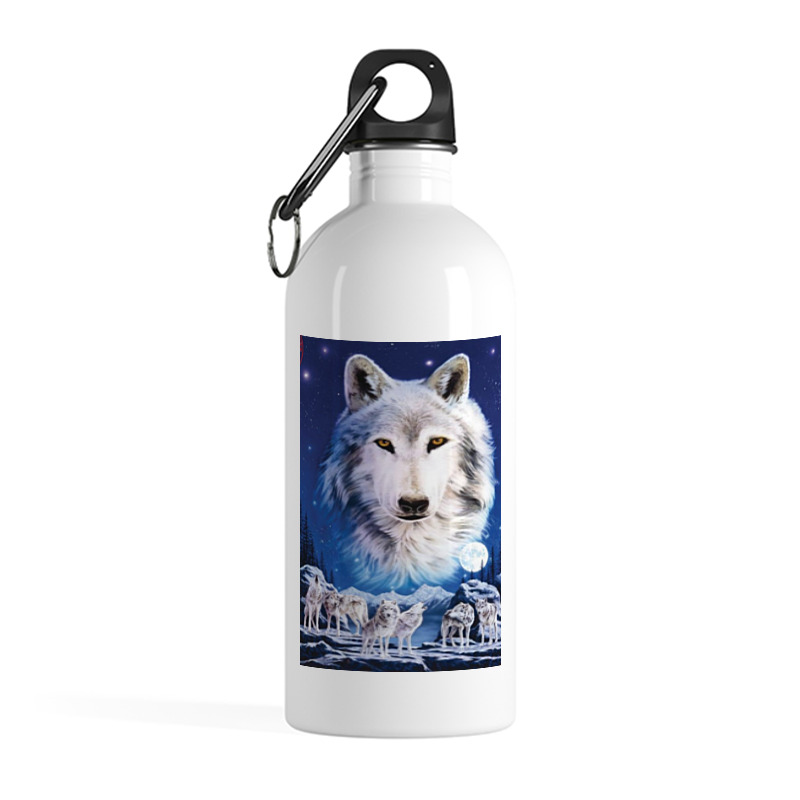 Printio Бутылка металлическая 500 мл Белый волк printio бутылка металлическая 500 мл белый волк