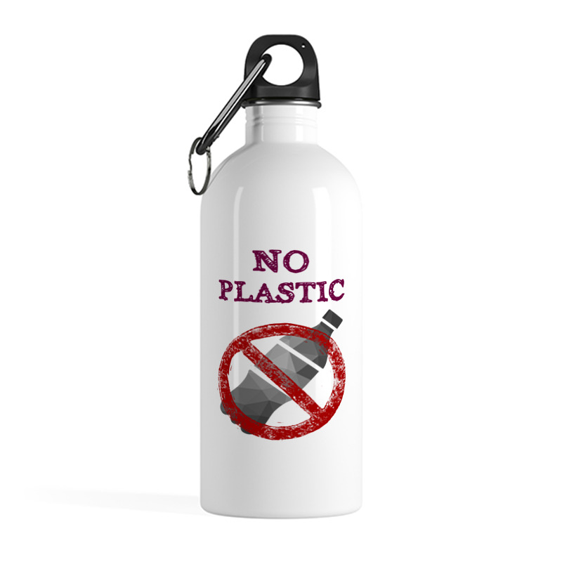 Printio Бутылка металлическая 500 мл Против пластика.спасем планету