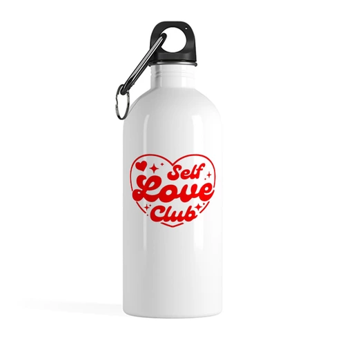 Заказать бутылки в Москве. Бутылка металлическая 500 мл Self Love Club от Александр Серебренников - готовые дизайны и нанесение принтов.