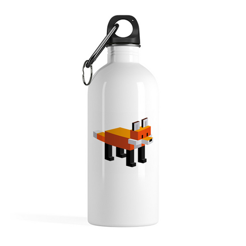 Заказать бутылки в Москве. Бутылка металлическая 500 мл Майнкрафт Minecraft Лиса от MariYang  - готовые дизайны и нанесение принтов.