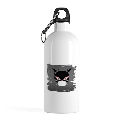 Заказать бутылки в Москве. Бутылка металлическая 500 мл Женщина-кошка (Коллекция: Герои носят маски) от GeekFox  - готовые дизайны и нанесение принтов.