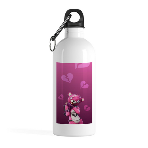 Заказать бутылки в Москве. Бутылка металлическая 500 мл розовый медведь от queen  - готовые дизайны и нанесение принтов.