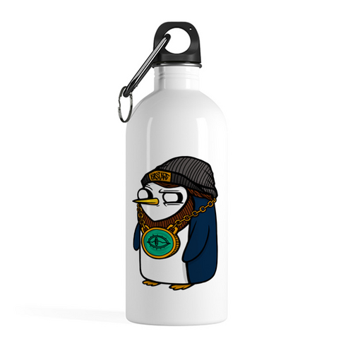 Бутылка детская для воды «Пингвин», 400 мл, нержавеющая сталь, синий, 3100518359, EMSA, Германия
