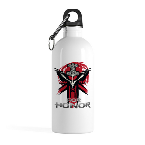 Заказать бутылки в Москве. Бутылка металлическая 500 мл FOR HONOR от robus - готовые дизайны и нанесение принтов.