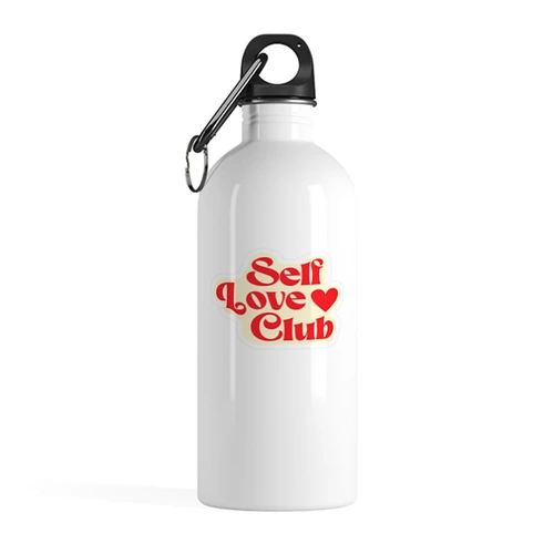 Заказать бутылки в Москве. Бутылка металлическая 500 мл Self Love Club от Александр Серебренников - готовые дизайны и нанесение принтов.