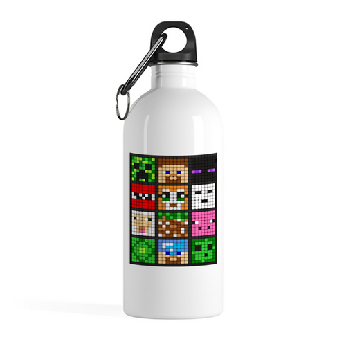 Заказать бутылки в Москве. Бутылка металлическая 500 мл Майнкрафт Minecraft от MariYang  - готовые дизайны и нанесение принтов.