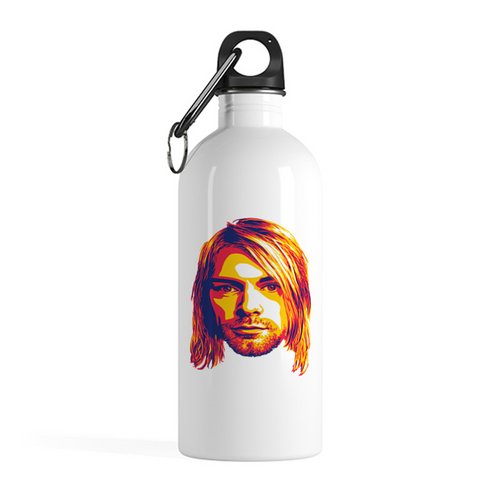 Заказать бутылки в Москве. Бутылка металлическая 500 мл Kurt Cobain от Jimmy Flash - готовые дизайны и нанесение принтов.