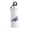 Заказать бутылки в Москве. Бутылка металлическая 500 мл Синий кит с цветами от tigerda  - готовые дизайны и нанесение принтов.