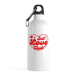 Заказать бутылки в Москве. Бутылка металлическая 500 мл Self Love Club от Александр Серебренников - готовые дизайны и нанесение принтов.